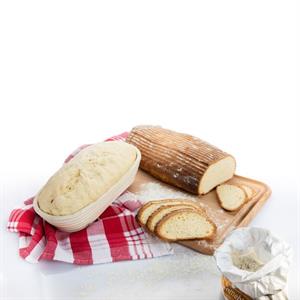 Hævekurv til brød, oval, lille
